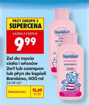 Żel do mycia ciała i włosów 2w1 Bambino +2 warianty