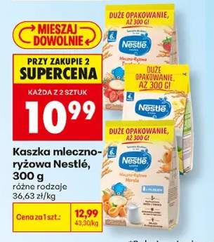 Kaszka mleczno-ryżowa Nestlé Truskawka +2 warianty