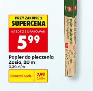 Papier do pieczenia Zosia 20 m