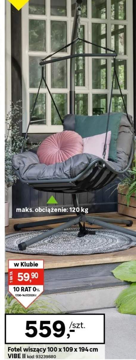 fotel wiszący