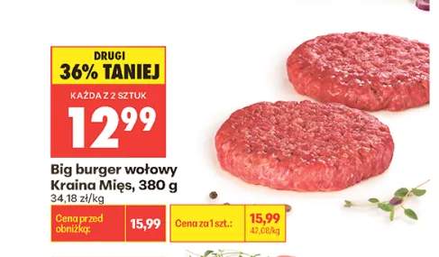 Big burger wołowy Kraina Mięs