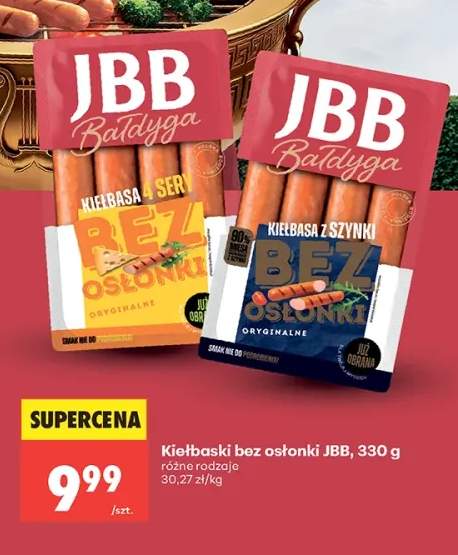 Kiełbaski bez osłonki 4 sery JBB Bałdyga +1 wariant
