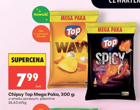 Chipsy Top Mega Paka pikantne +1 wariant
