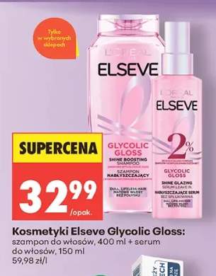 Zestaw kosmetyków do włosów L'Oreal Elseve Glycolic Gloss szampon + serum