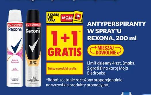 Antyperspirant w sprayu Rexona Bright Bouquet +1 wariant