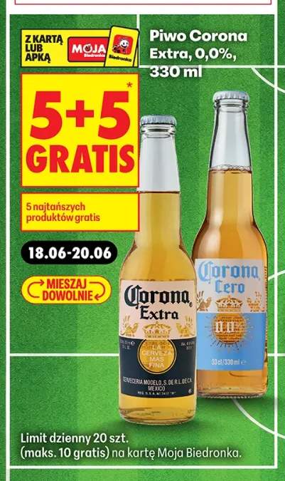 Piwo bezalkoholowe Corona Cero +1 wariant