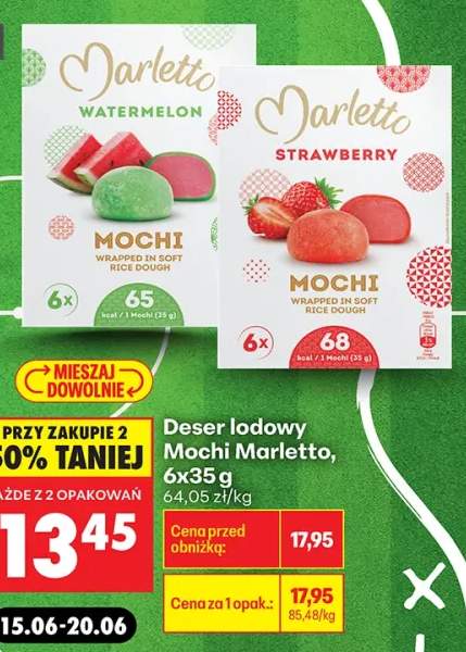 Deser lodowy Mochi Marletto Strawberry +1 wariant