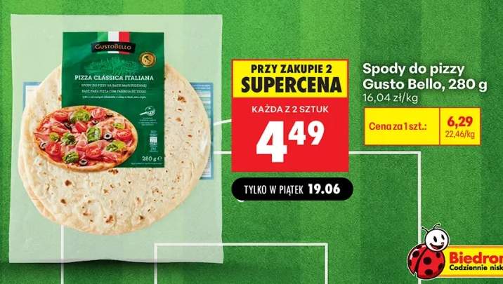 Spody do pizzy Gusto Bello