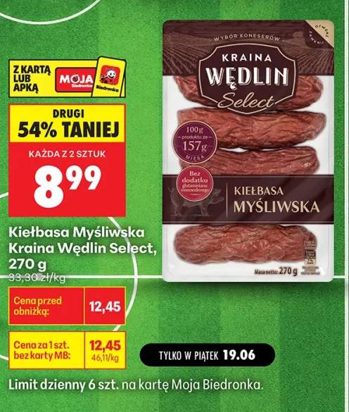 Kiełbasa Myśliwska Kraina Wędlin Select