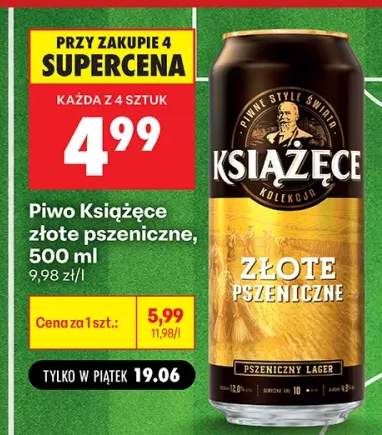 Piwo Książęce złote pszeniczne