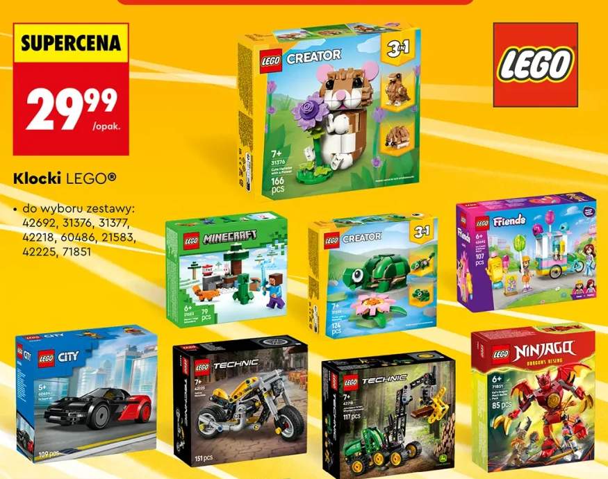 Klocki LEGO Creator 31376 Słodki chomik +7 wariantów