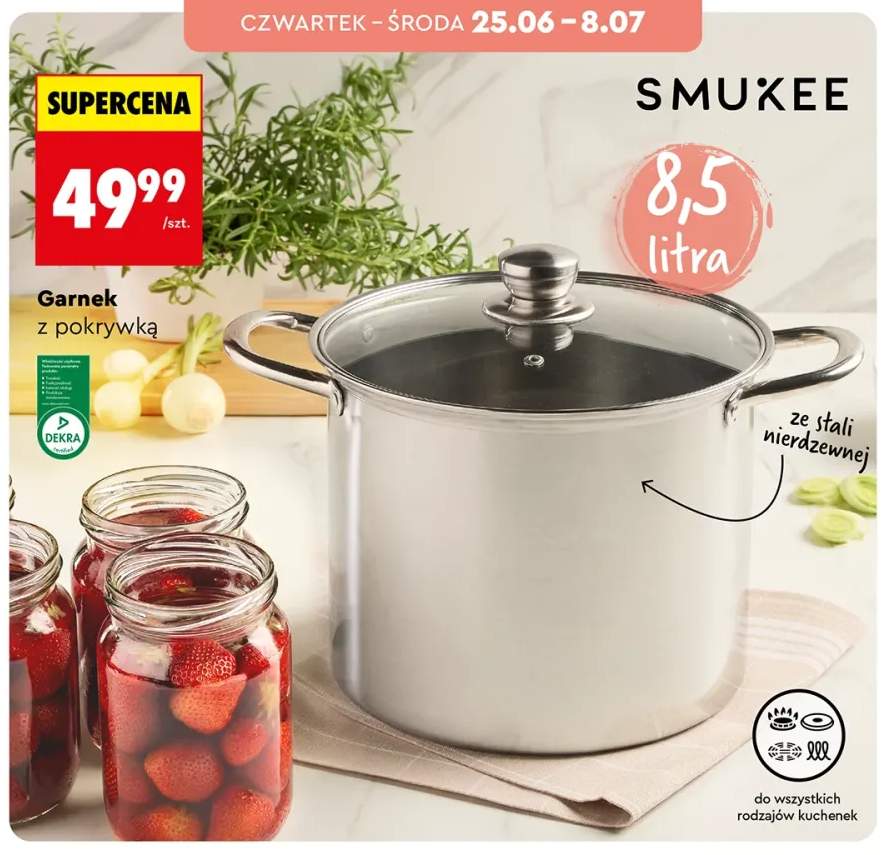 Garnek z pokrywką Smukee 8,5 l