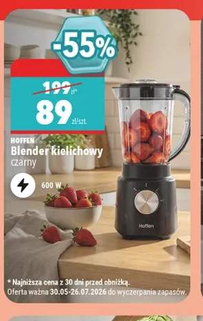 Blender kielichowy Hoffen czarny