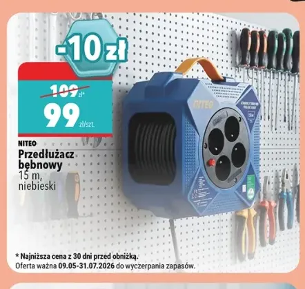 Przedłużacz bębnowy NITEO 15 m