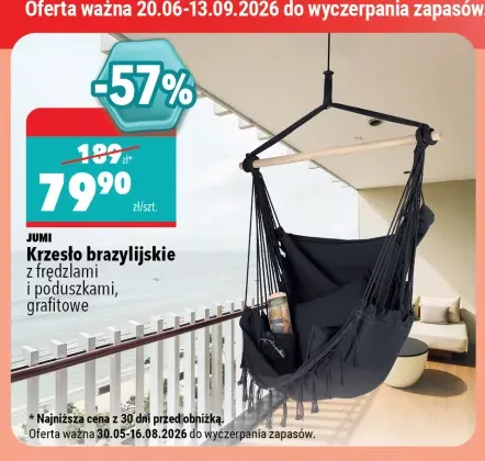 Krzesło brazylijskie Jumi z frędzlami i poduszkami