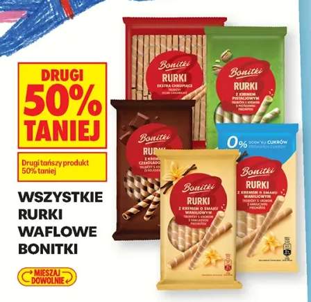 Rurki waflowe Bonitki +5 wariantów