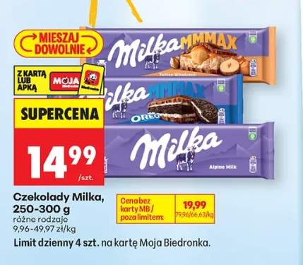 Czekolada Milka Toffee Wholenut +2 warianty