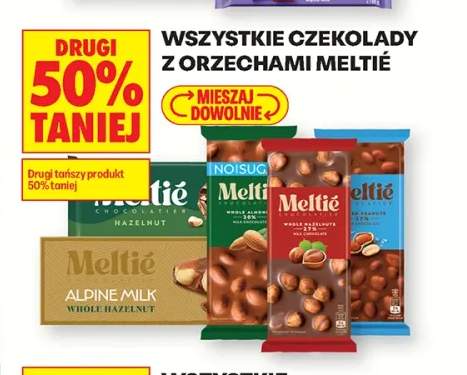 Czekolady z orzechami Meltie +5 wariantów
