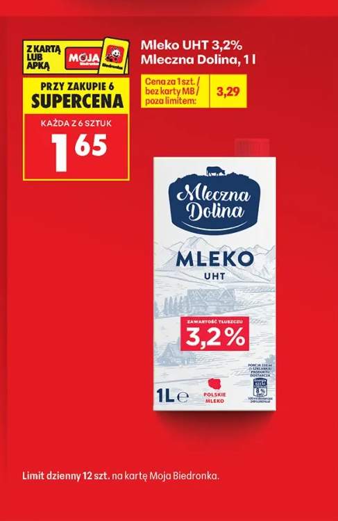 Mleko UHT 3,2% Mleczna Dolina