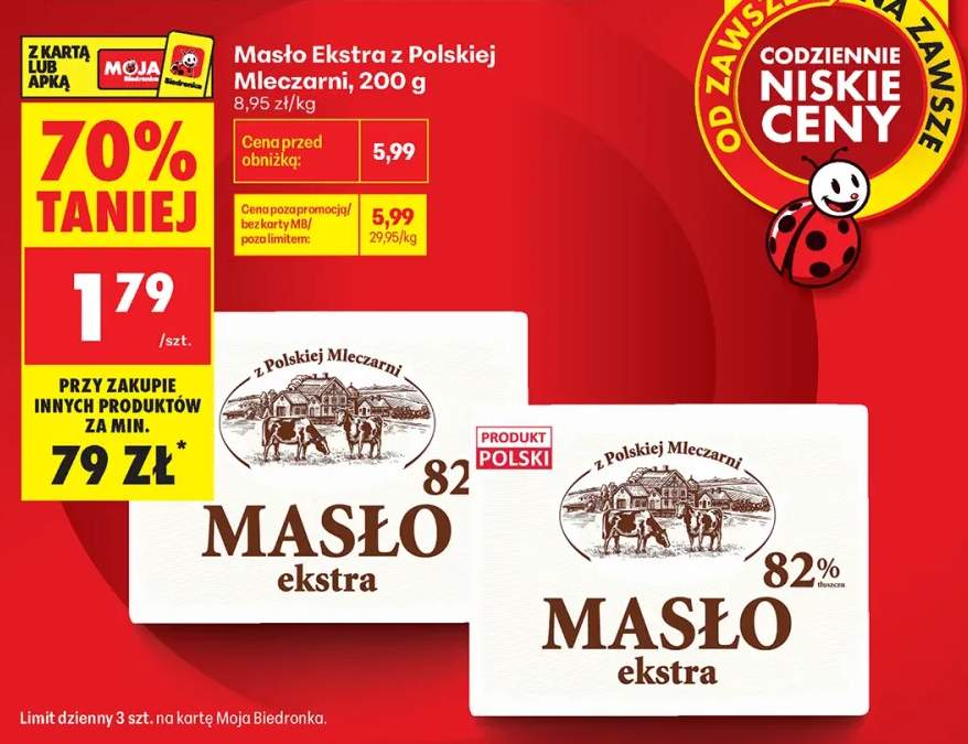 Masło Ekstra z Polskiej Mleczarni