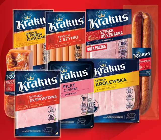 Parówki z piersi kurczaka Krakus +8 wariantów