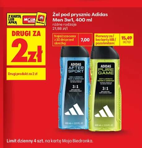 Żel pod prysznic Adidas After Sport 3w1 +1 wariant