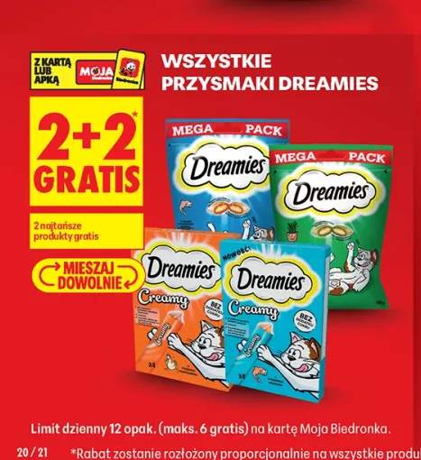 Przysmaki Dreamies +4 warianty