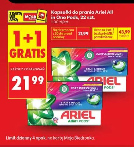 Kapsułki do prania Ariel All in One Pods