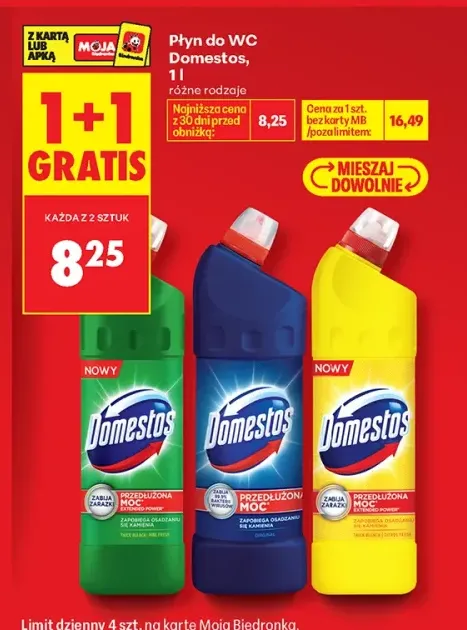 Płyn do WC Domestos Extended Power Original +2 warianty