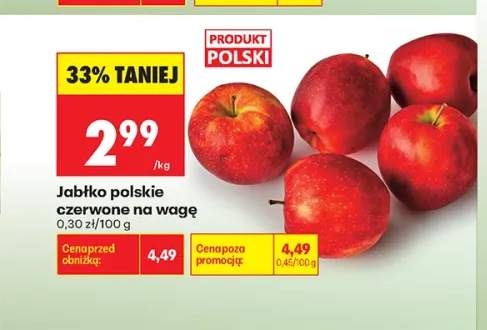 Jabłko polskie czerwone na wagę