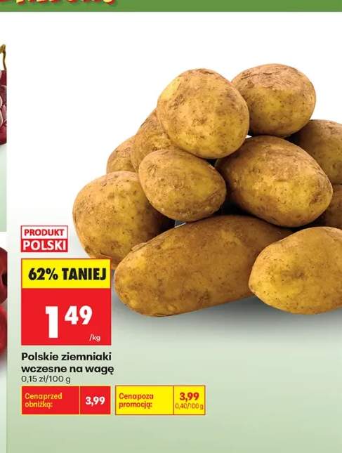Polskie ziemniaki wczesne na wagę