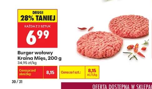 Burger wołowy Kraina Mięs