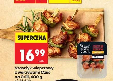 Szaszłyk wieprzowy z warzywami Czas na Grill
