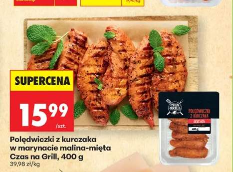 Polędwiczki z kurczaka w marynacie malina-mięta Czas na Grill