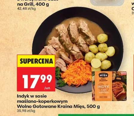 Indyk w sosie maślano-koperkowym Wolno Gotowane Kraina Mięs