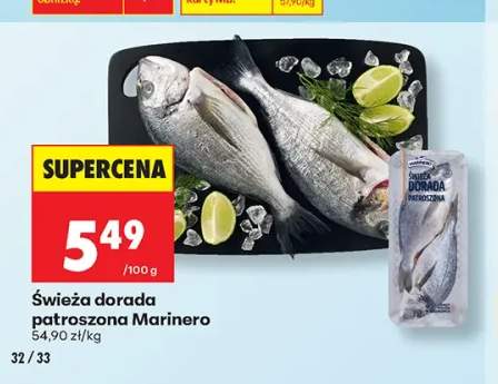 Świeża dorada patroszona Marinero