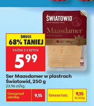 Ser Maasdamer w plastrach Światowid