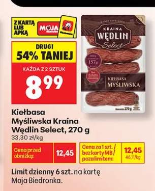 Kiełbasa Myśliwska Kraina Wędlin Select