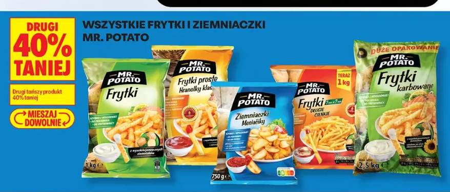 Frytki i ziemniaczki Mr. Potato +5 wariantów