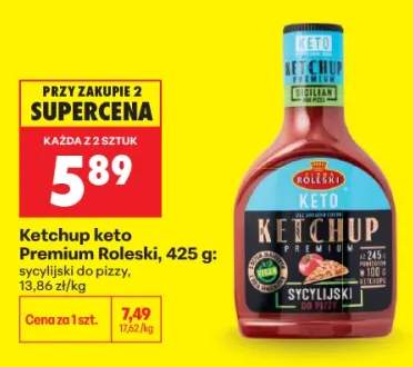 Ketchup keto Premium Roleski sycylijski do pizzy