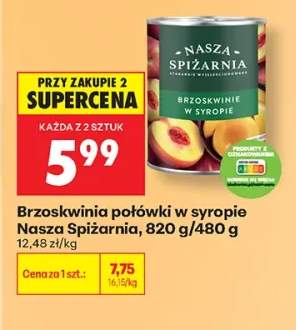 Brzoskwinia połówki w syropie Nasza Spiżarnia