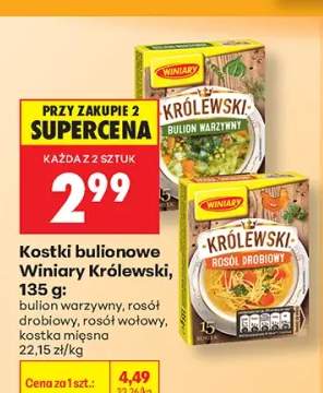 Kostki bulionowe Winiary Królewski bulion warzywny +1 wariant