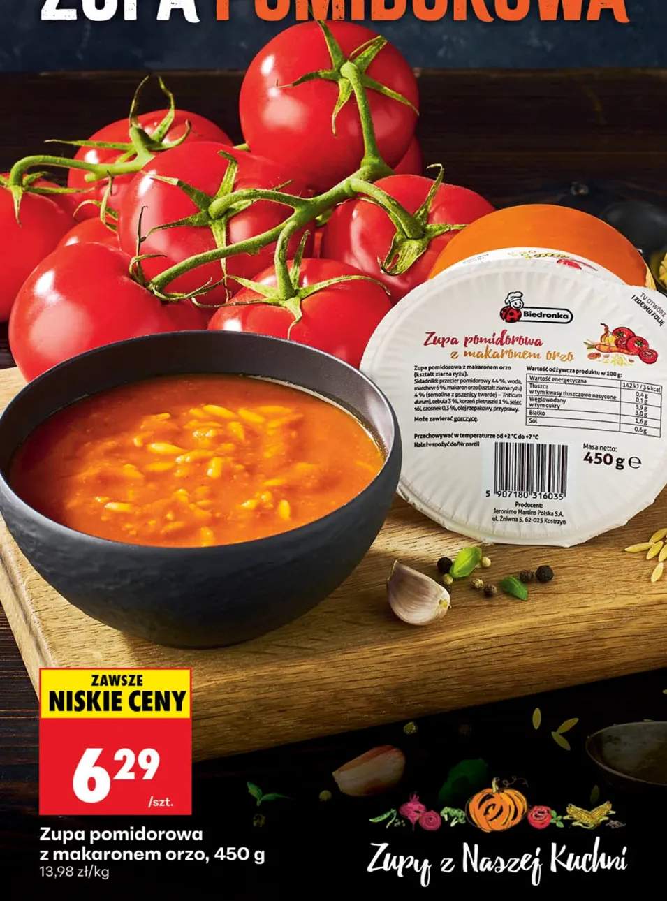 Zupa pomidorowa z makaronem orzo Nasza Kuchnia