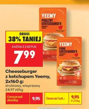 Cheeseburger drobiowy z ketchupem Yeemy +1 wariant