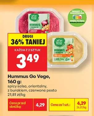 Hummus spicy salsa Go Vege +3 warianty