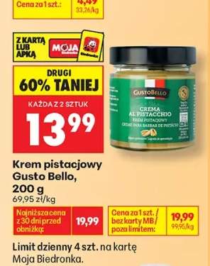 Krem pistacjowy Gusto Bello