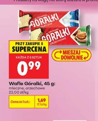 Wafle Góralki Mleczne +1 wariant