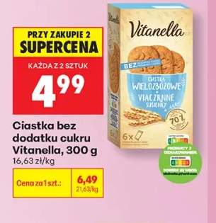 Ciastka bez dodatku cukru Vitanella