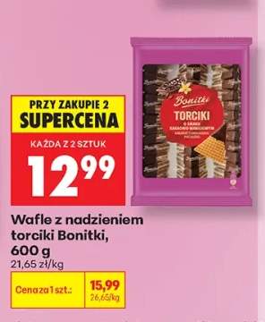 Wafle z nadzieniem torciki Bonitki