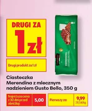Ciasteczka Merendina z mlecznym nadzieniem Gusto Bello